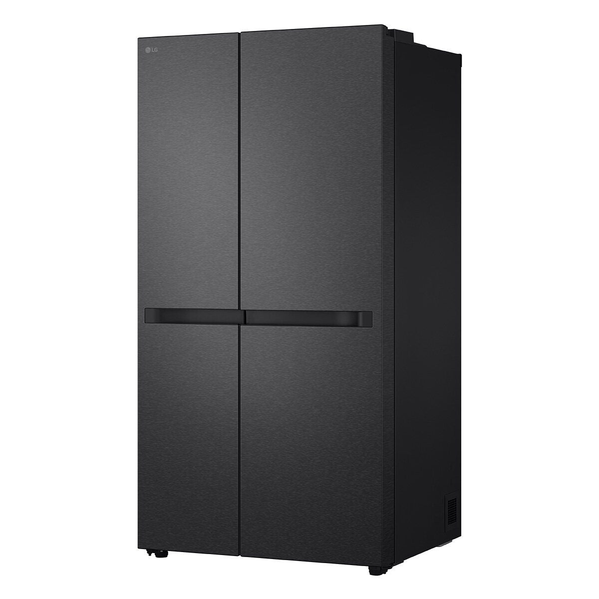 LG 664L Side by Side Fridge - Matte Black, Flat Door Design, 5 Star Energy, Smart Inverter - GS-B599MBL