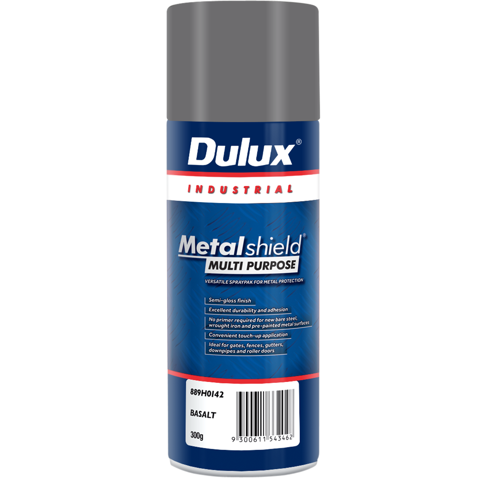 Dulux Metalshield 300g Multipurpose Spray Paint Satin Basalt - Metal Protection