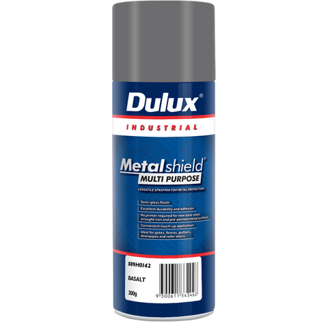 Dulux Metalshield 300g Multipurpose Spray Paint Satin Basalt - Metal Protection
