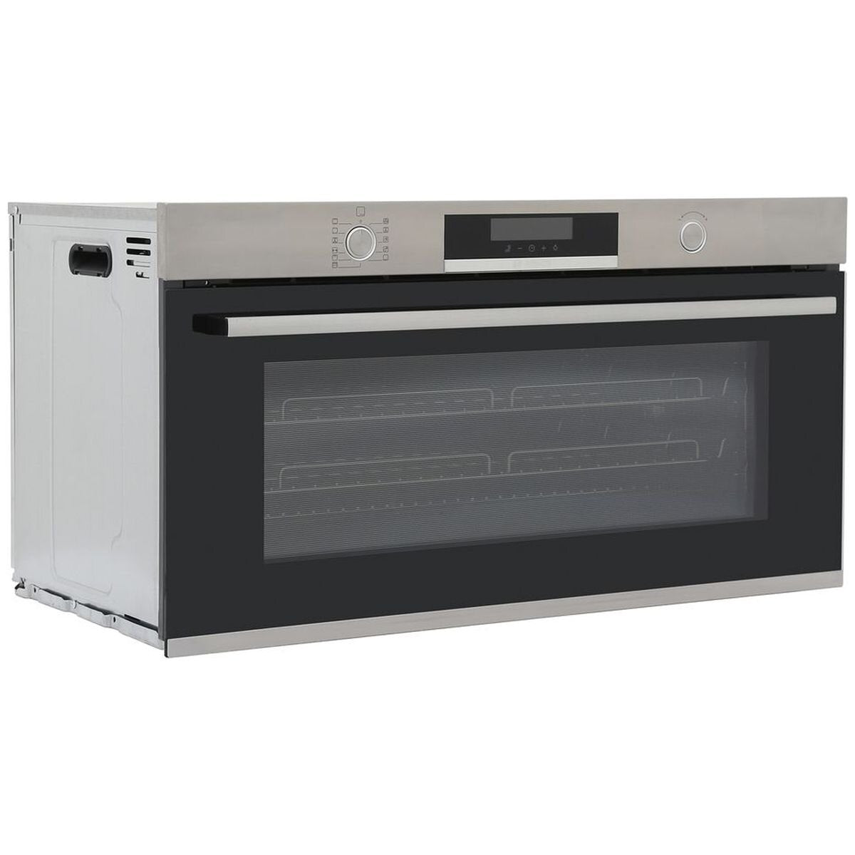 Bosch 90cm Series 6 Pyrolytic Built-In Oven - 85L Stainless Steel - Hot Air and Rapid Heat-Up - VBC578FS0