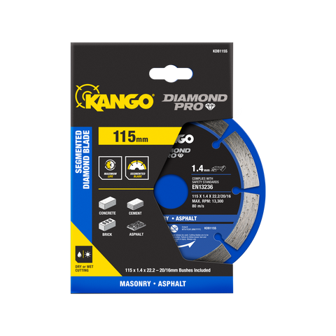 Kango 115mm Segmented Diamond Saw Blade KDB115S