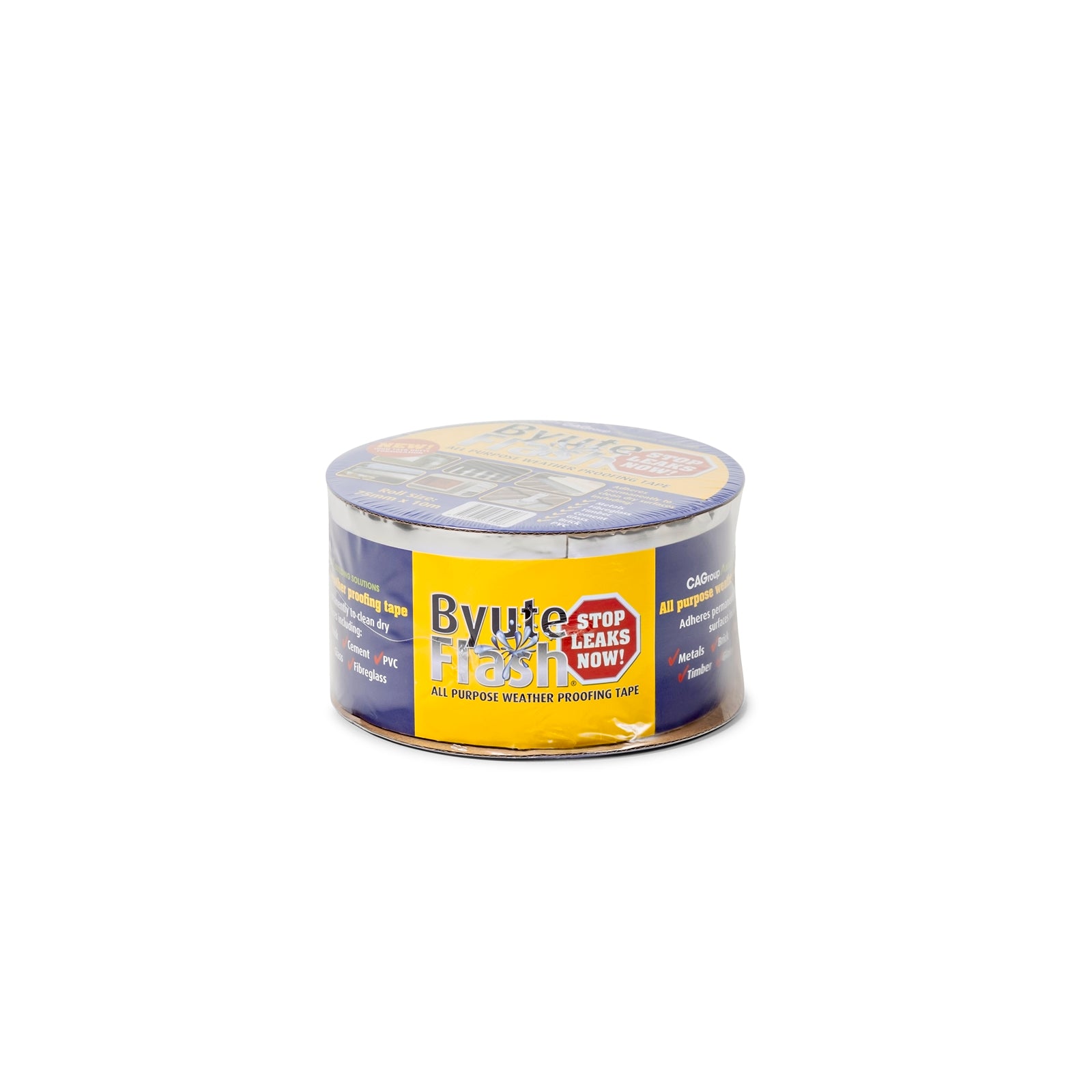 CAgroup Byute Flash 75mm x 10m Aluminium Foil Weatherproof Flashing Tape