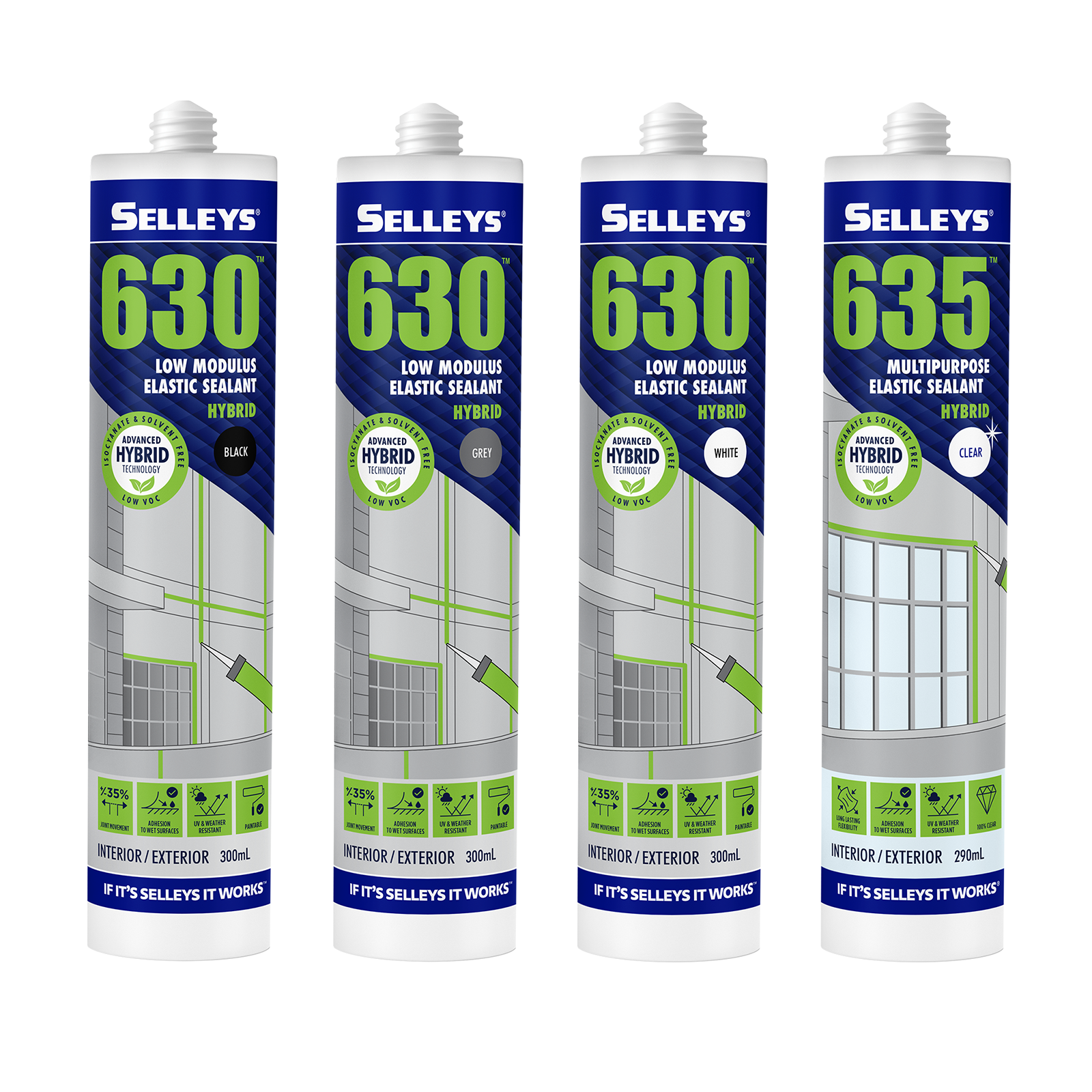 Selleys 290ml Clear 635 Multipurpose Sealant Indoor Outdoor