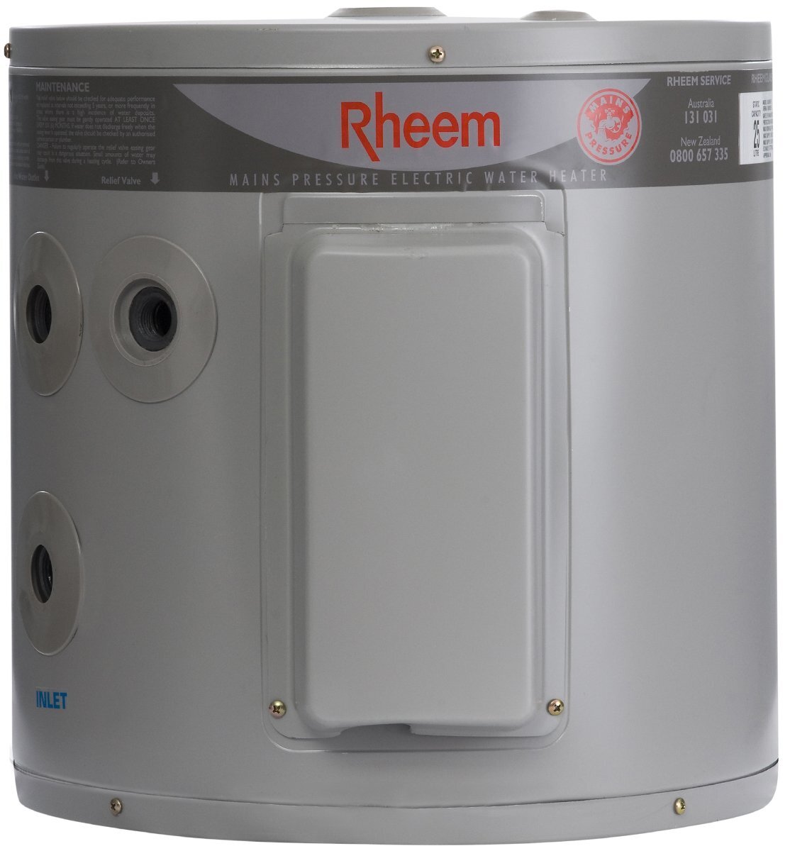 Rheem RheemGlas 25L Electric Hot Water System - Compact, Mains Pressure, Grey Finish - 111025G7