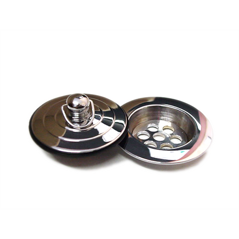 EZYFIX 40mm Chrome Retrofit Waste Insert and Plug Bath / Basin Repair Kit