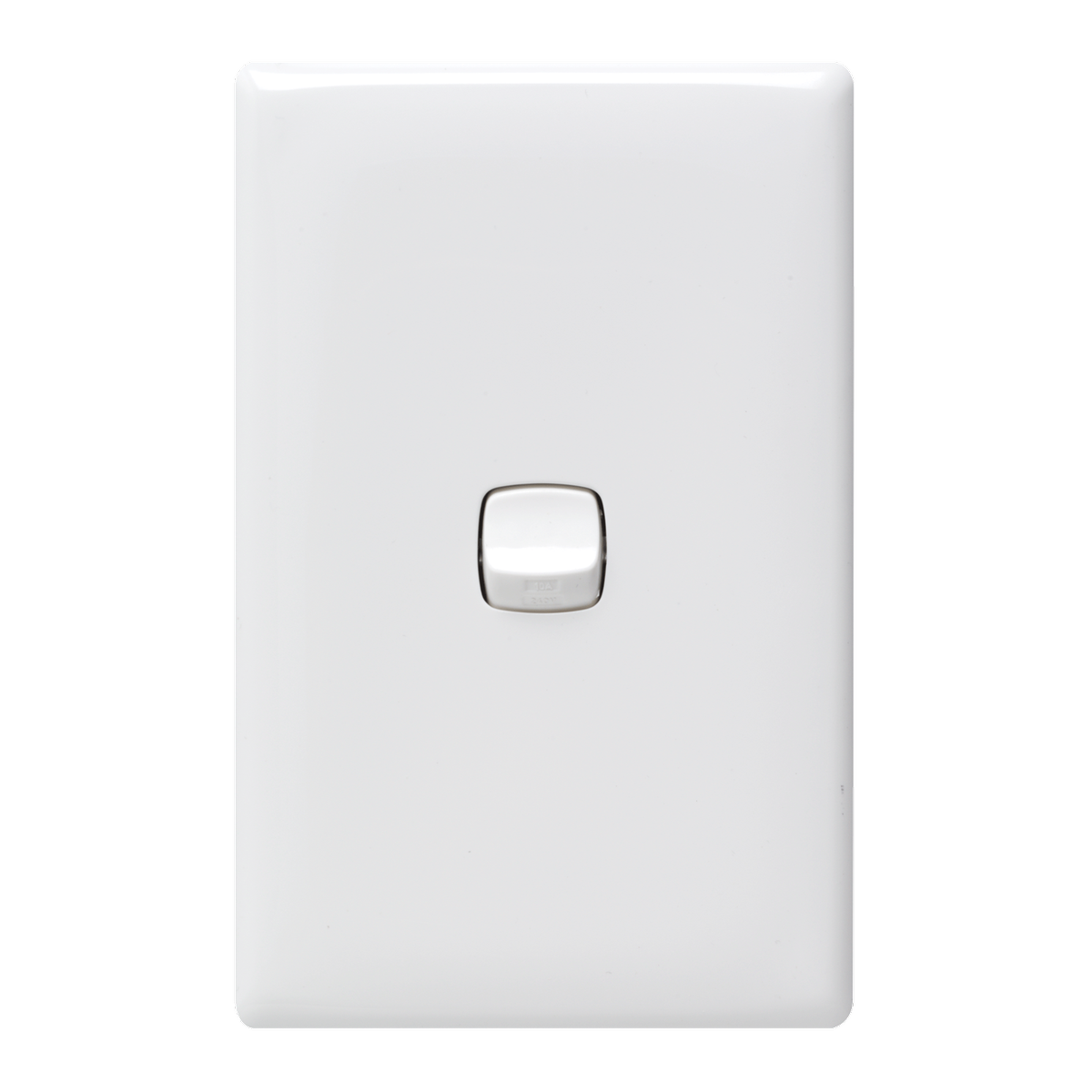 HPM Linea Wall Switch - 1 Gang - 82mm x 127mm - Slim - White - SuperSaverAU - view 1