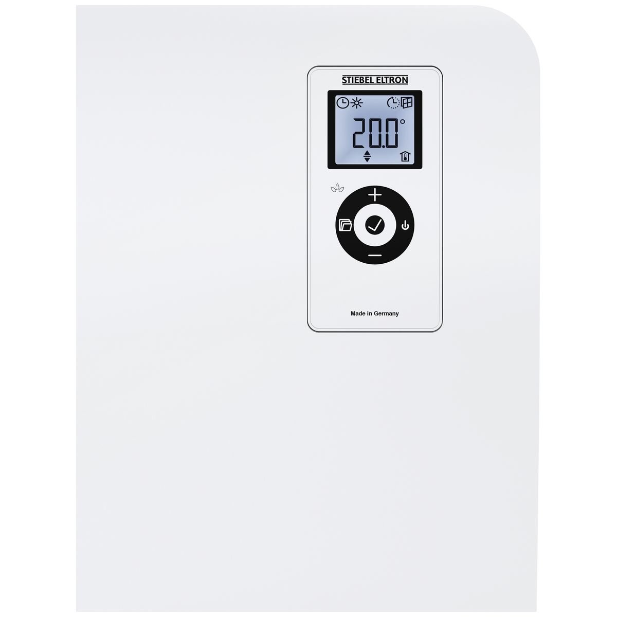 Stiebel Eltron CK 20 Premium 2kW Wall Mounted Fan Heater - White, LCD Screen, Weekly Timer - 202085