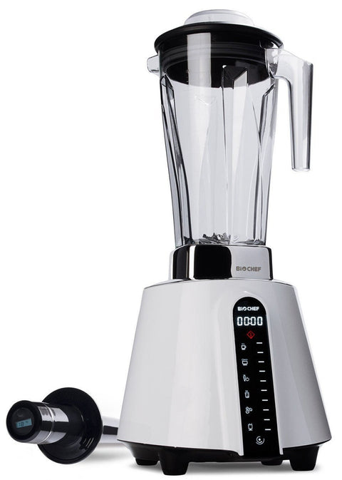 BioChef Living Food personal blender - white, touch swipe panel, 6 preset programs - KT-BL-BC-LF-AU-WH