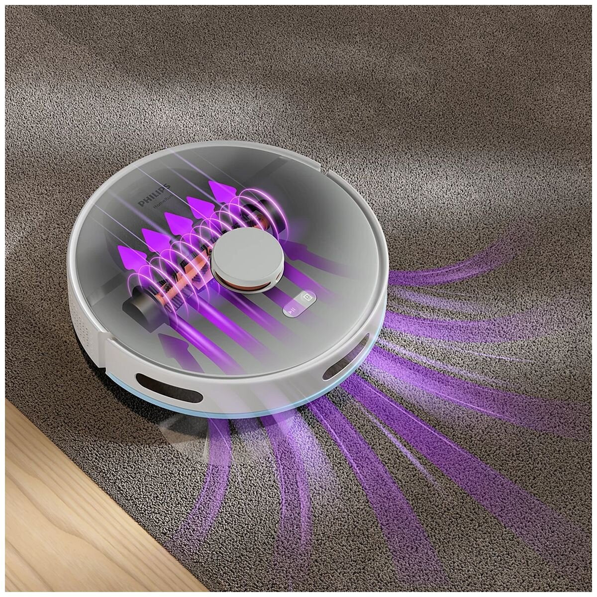 Philips 2000 Series robotic vacuum and mop with auto-empty station - white, 2700 Pa suction - XU2100-20