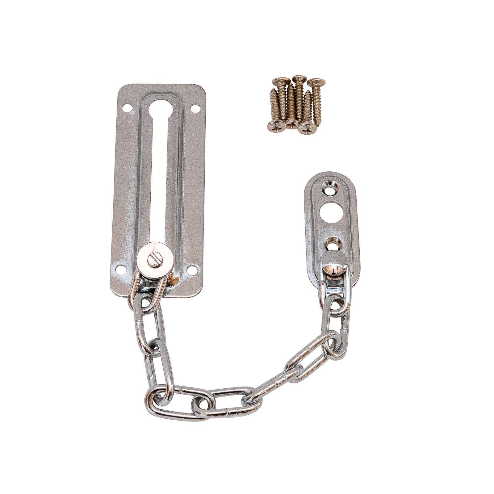 Syneco Iron Nickel Plated Door Chain Guard