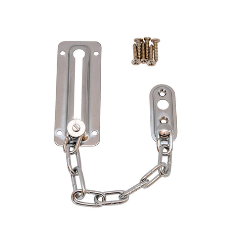 Syneco Iron Nickel Plated Door Chain Guard