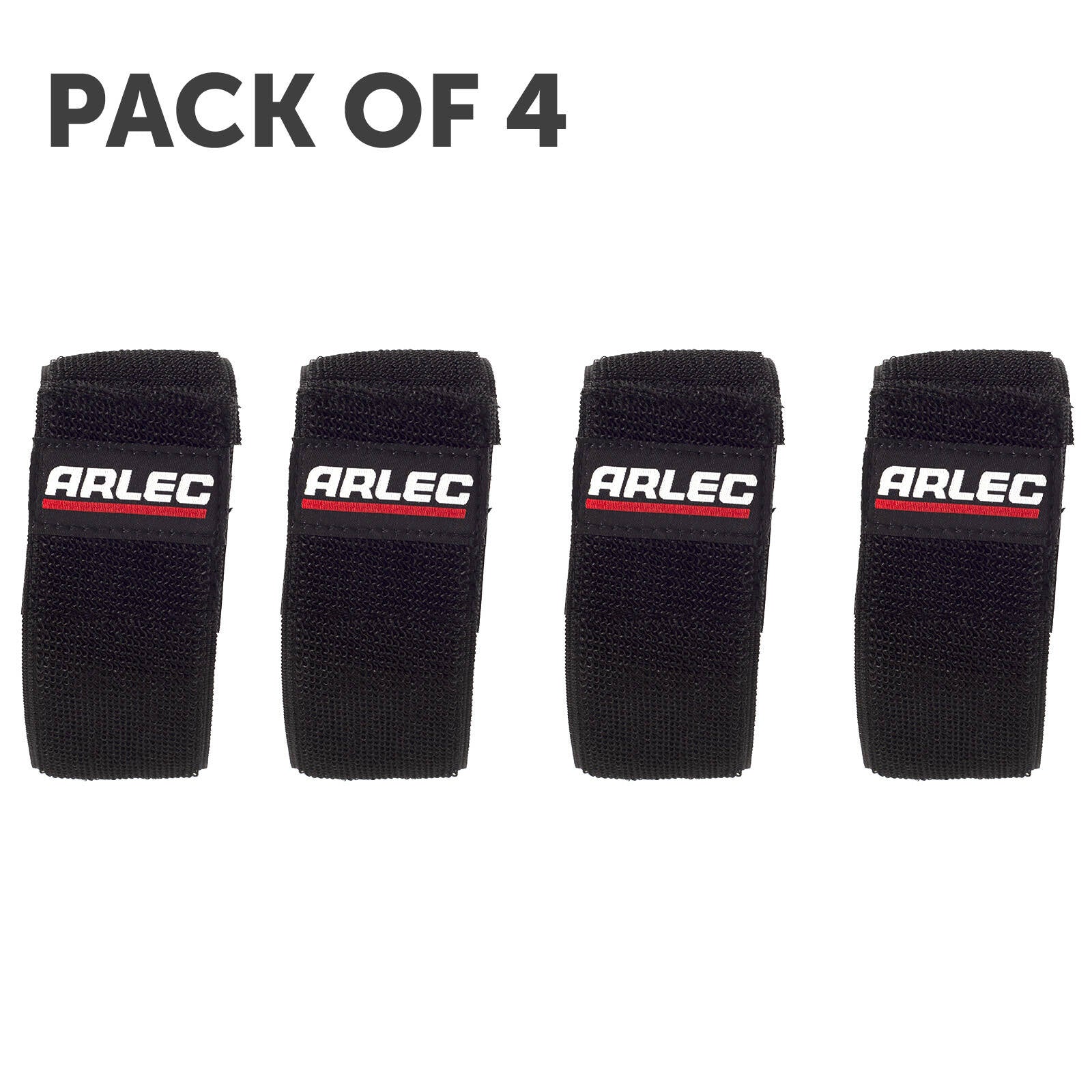 Arlec EV Charger Cable Strap 4 Pack, Weather-Resistant Nylon, Black