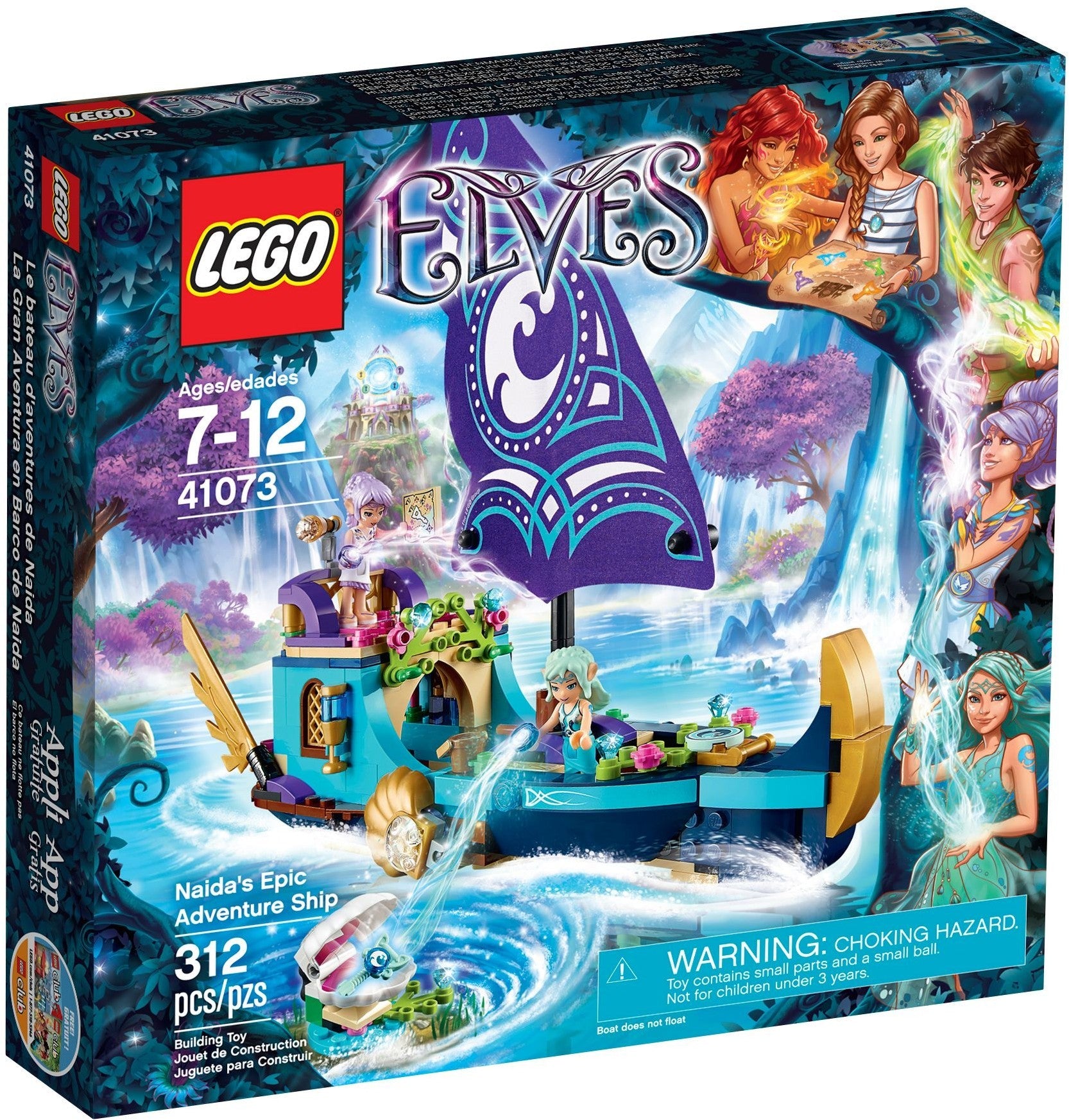 LEGO 41073 Naida's Ship: Epic Adventure with Elves - SuperSaverAU - view 1