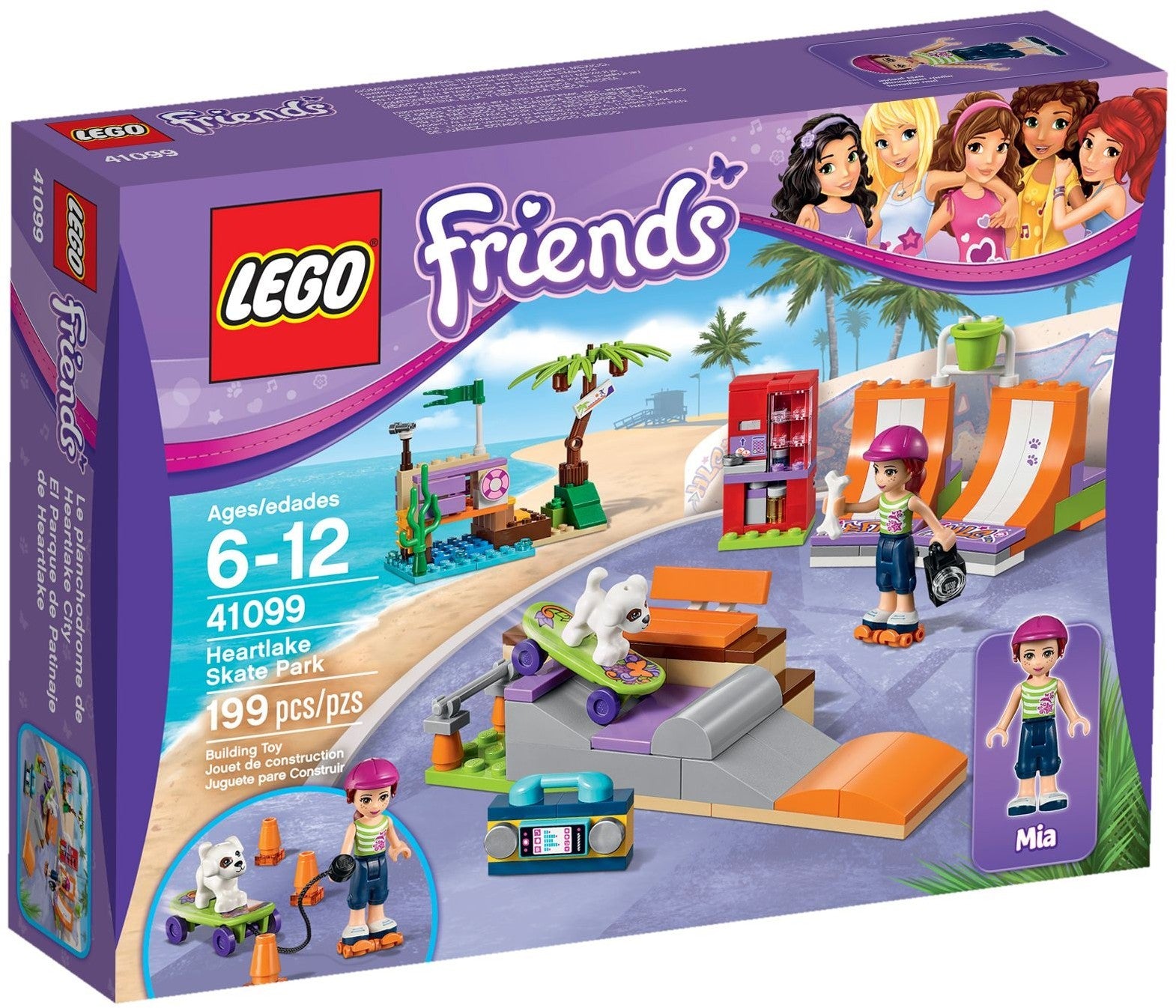 LEGO 41099 Heartlake Skate Park - Mia's Skating Fun - SuperSaverAU - view 1
