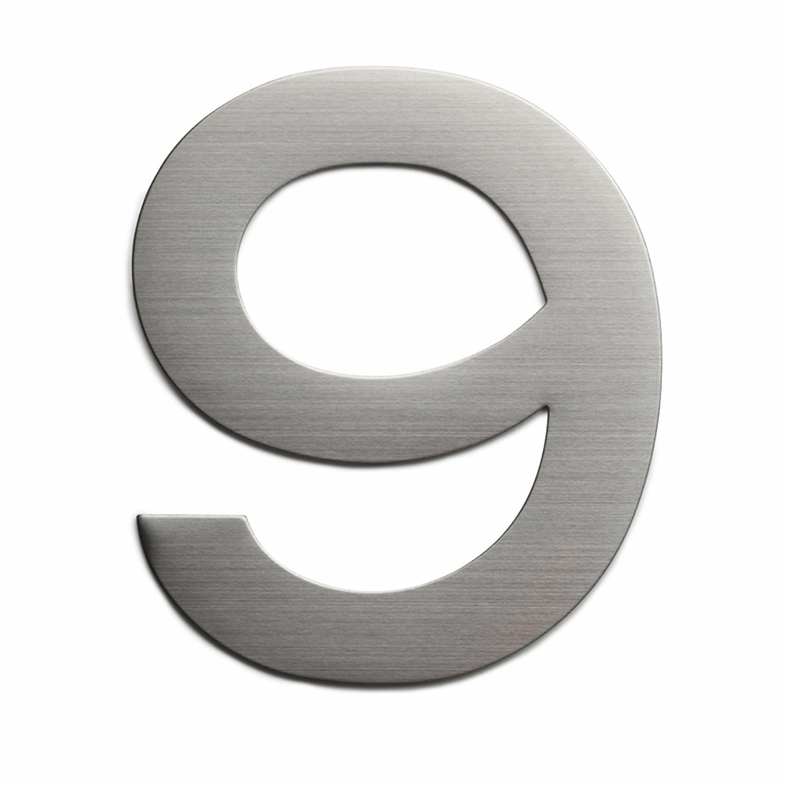 Sandleford Plaza House Number 9 150mm Silver Stainless Steel, Weather Resistant
