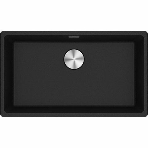 Franke Maris 720mm topmount granite sink - Onyx, hidden overflow - MRG610-72ONB
