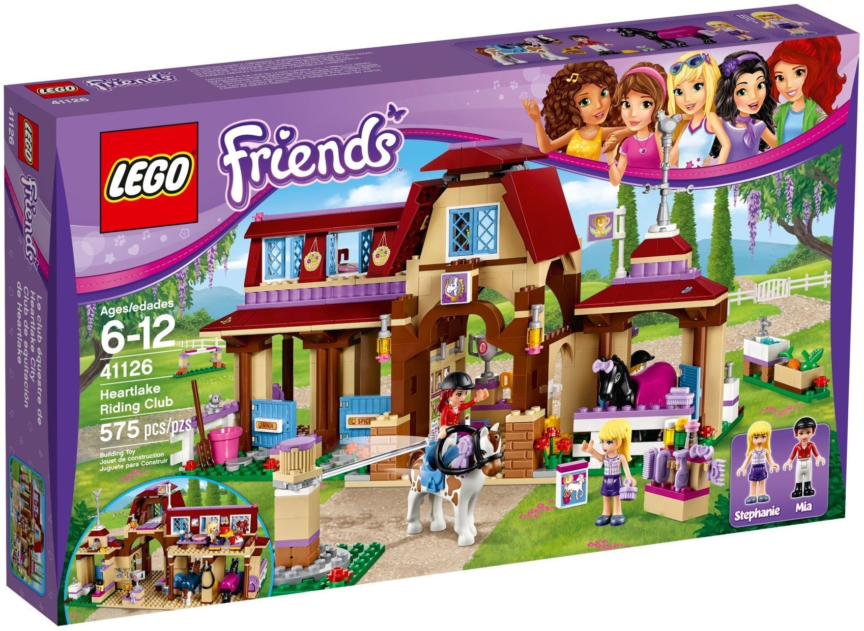 LEGO 41126 Heartlake Riding Club Horse Stable Playset - SuperSaverAU - view 1