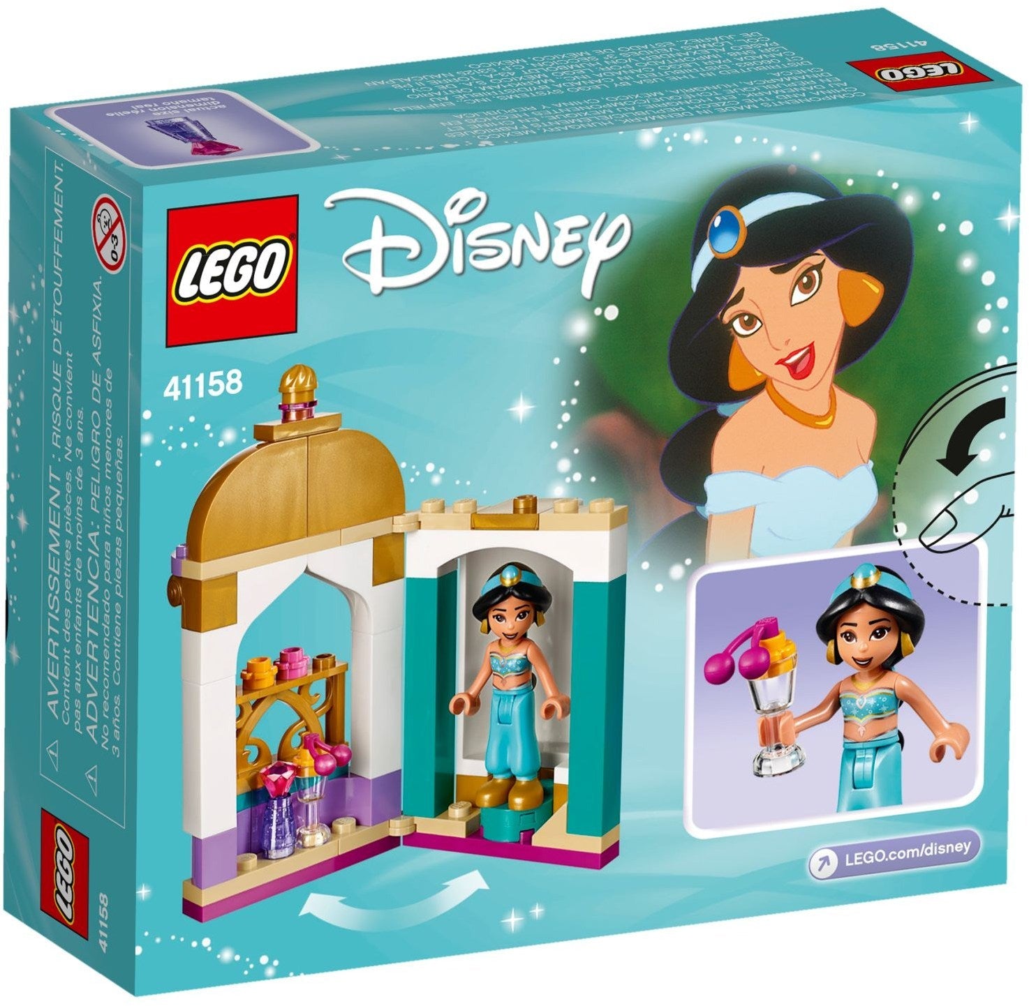 LEGO 41158 Jasmine's Petite Tower | Disney Princess Aladdin Set - SuperSaverAU - view 4