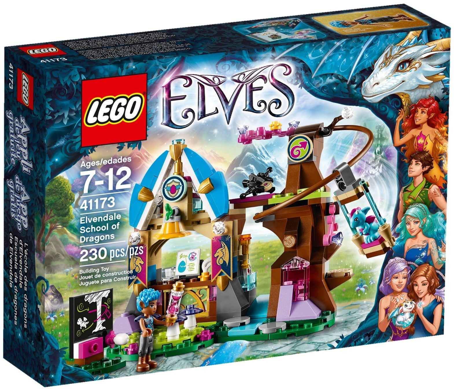 LEGO 41173 Elvendale Dragon School Playset with Baby Dragon - SuperSaverAU - view 1