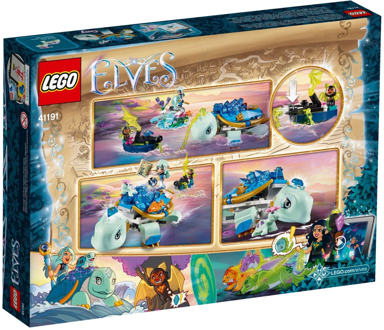LEGO 41191 Naida & the Water Turtle Ambush Elves Set - SuperSaverAU - view 2