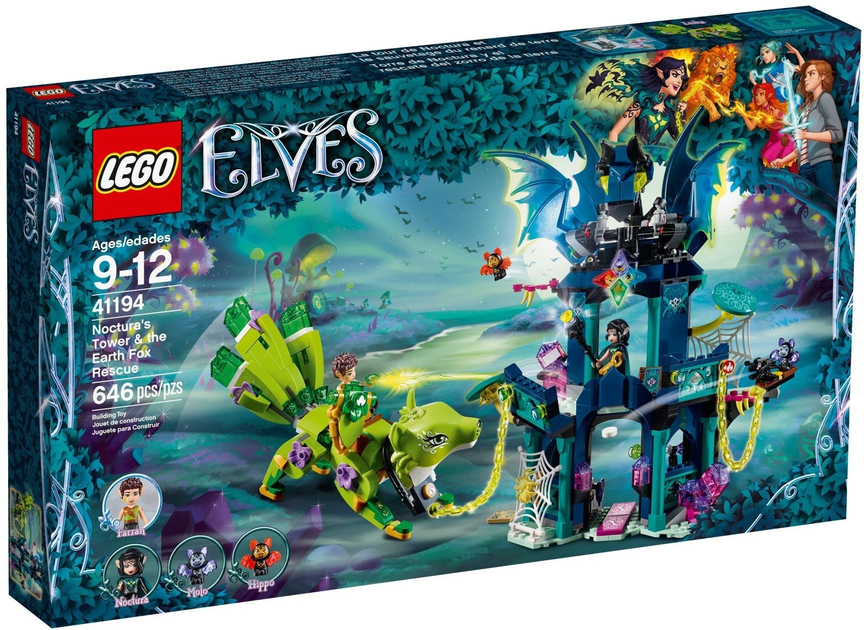 LEGO 41194 Noctura's Tower & Earth Fox Rescue - SuperSaverAU - view 1