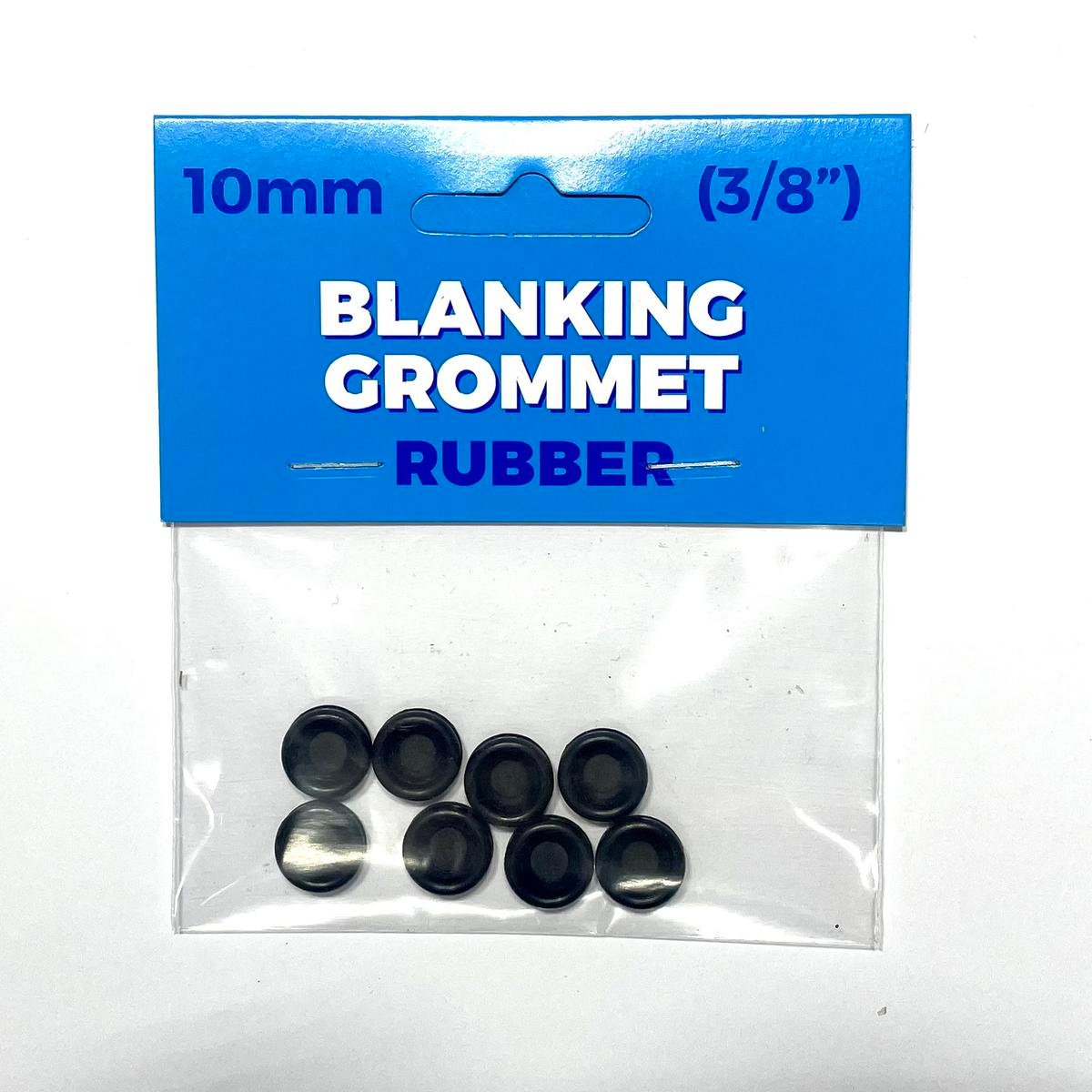 Premier Blue 10mm Blanking Grommet - Nitrile Rubber - Black - Durable Sealing - SuperSaverAU - view 1