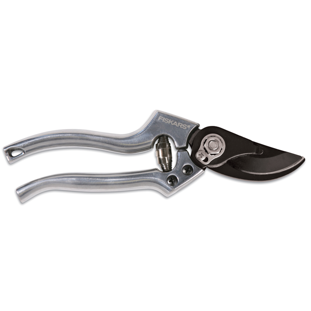 Fiskars Large Aluminium Bypass Pruner, 26mm Cut, 70mm Steel Blade, Corrosion-Resistant, Snap Lock