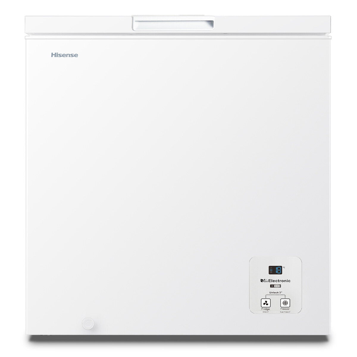 Hisense 200L Hybrid Chest Freezer - White, 5.5 Star Energy Rating, Electronic Control - HRCF201