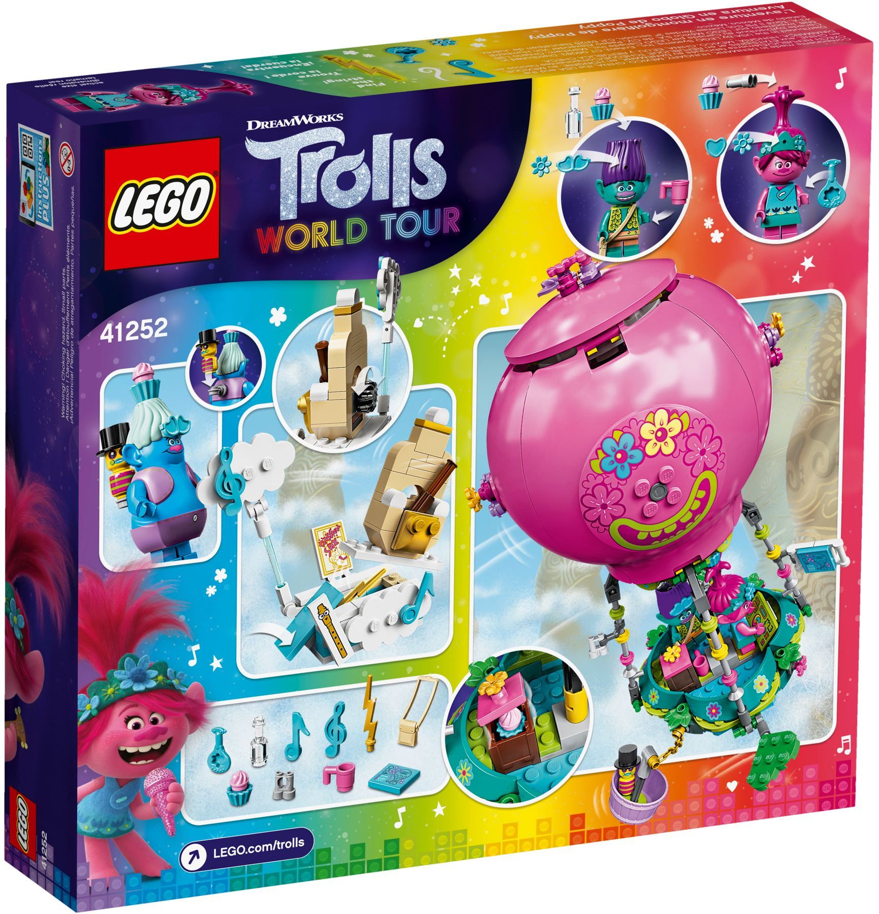 LEGO 41252 Trolls Poppy's Hot Air Balloon Adventure Toy - SuperSaverAU - view 5