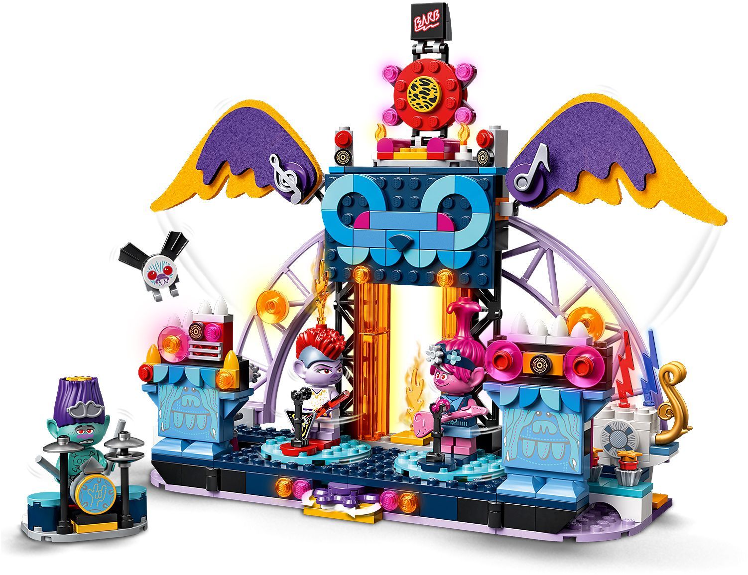LEGO 41254 Trolls World Tour Volcano Rock City Concert Cool Trolls Toy Kit- Auzzi Store