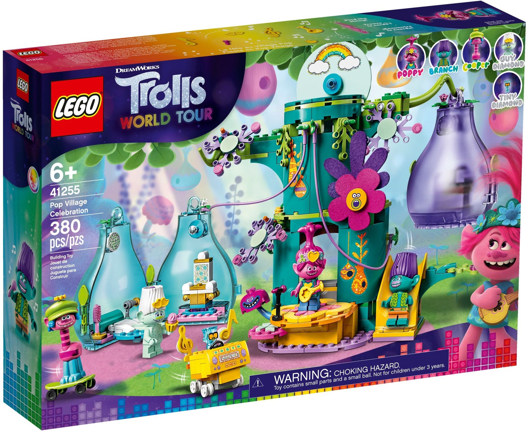 LEGO 41255 Trolls World Tour Pop Village Celebration - SuperSaverAU - view 1