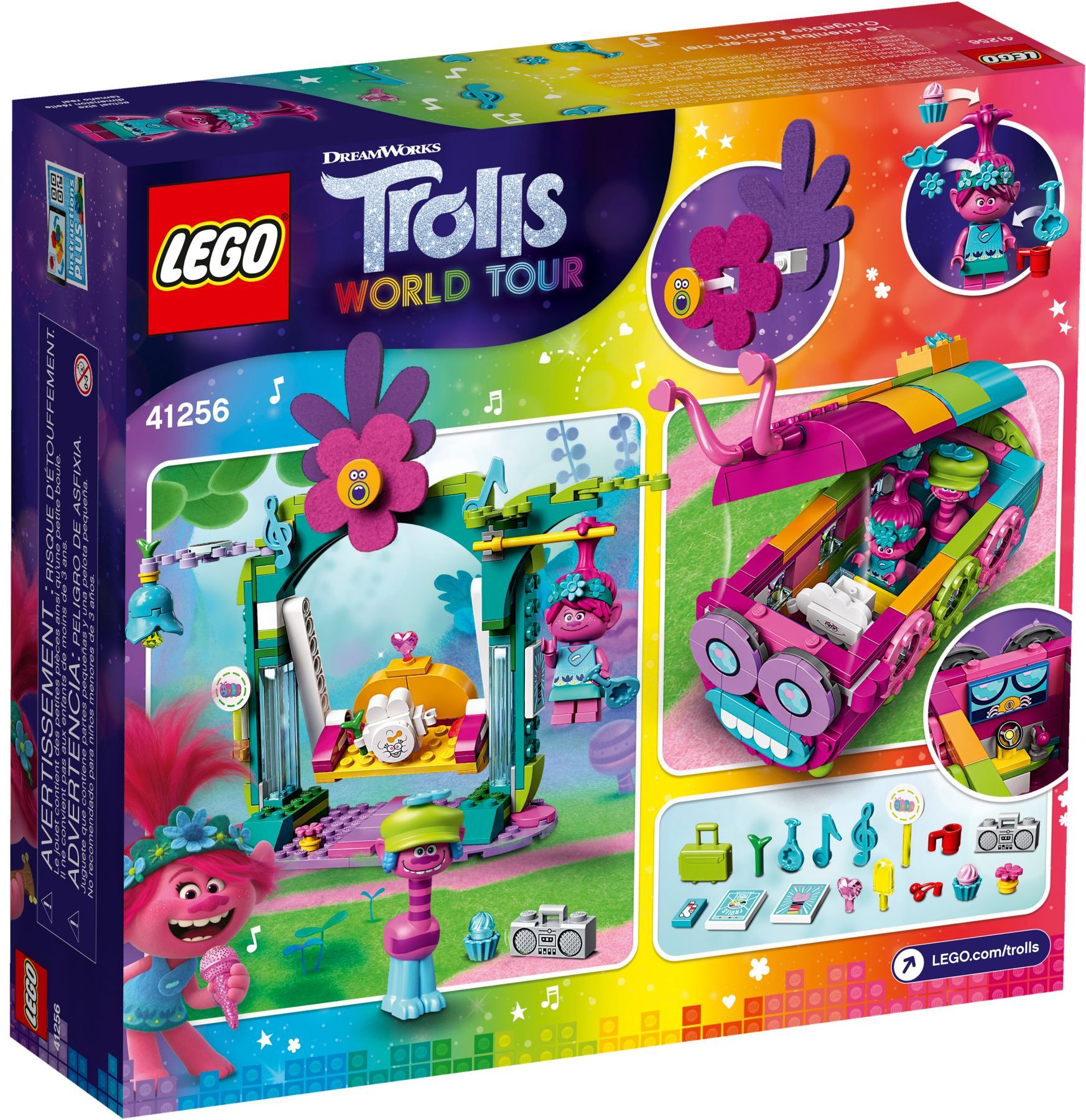 LEGO 41256 Trolls World Tour Rainbow Caterbus Building Set - SuperSaverAU - view 5