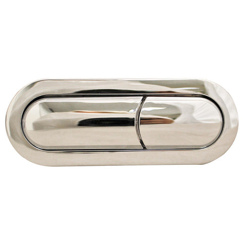Fluidmaster 100 x 30mm Chrome Dual Flush Cistern Button