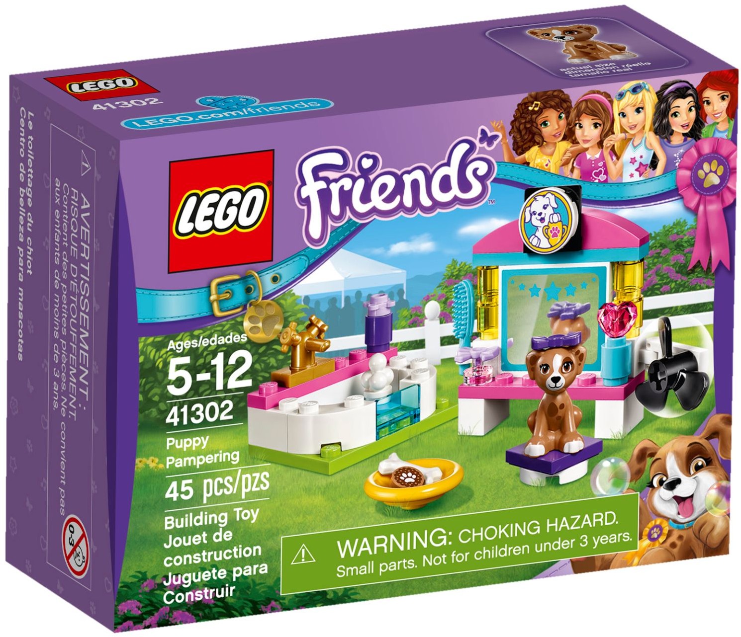 LEGO 41302 Puppy Pampering Playset: Dog Grooming Kit & Bath - SuperSaverAU - view 1