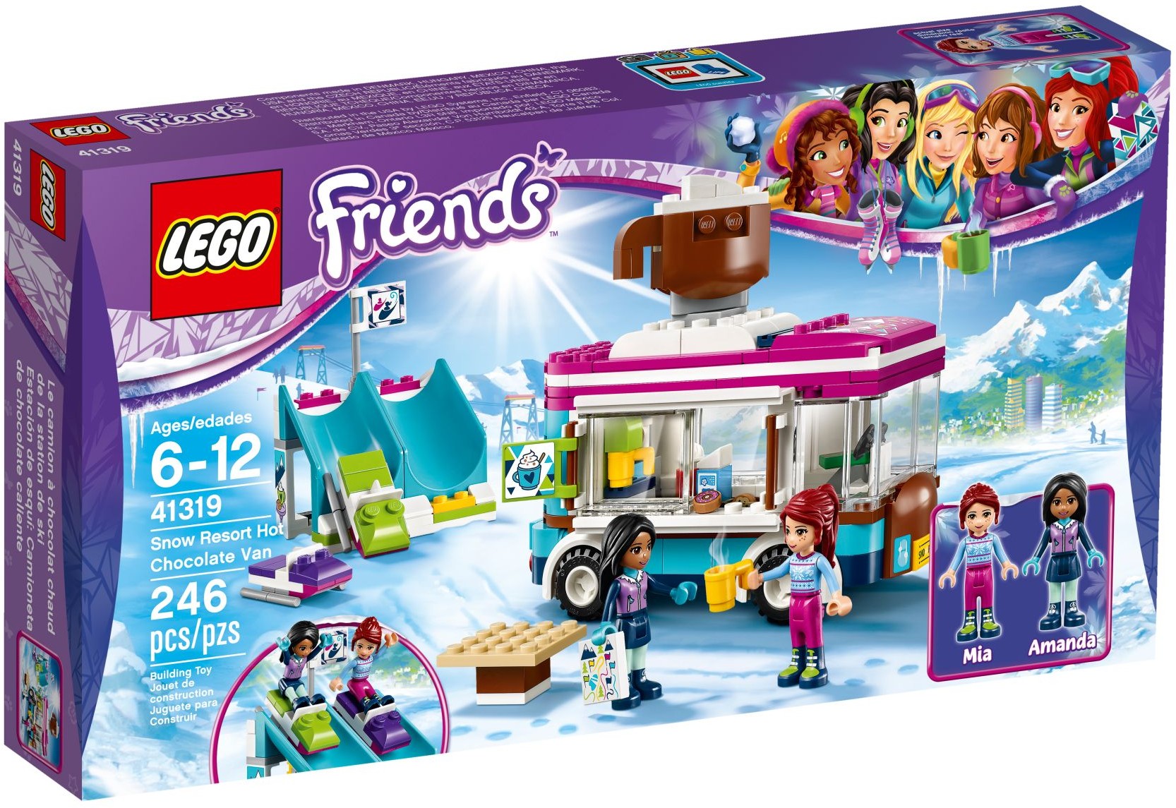 LEGO 41319 Snow Resort Hot Chocolate Van with Slide - SuperSaverAU - view 1