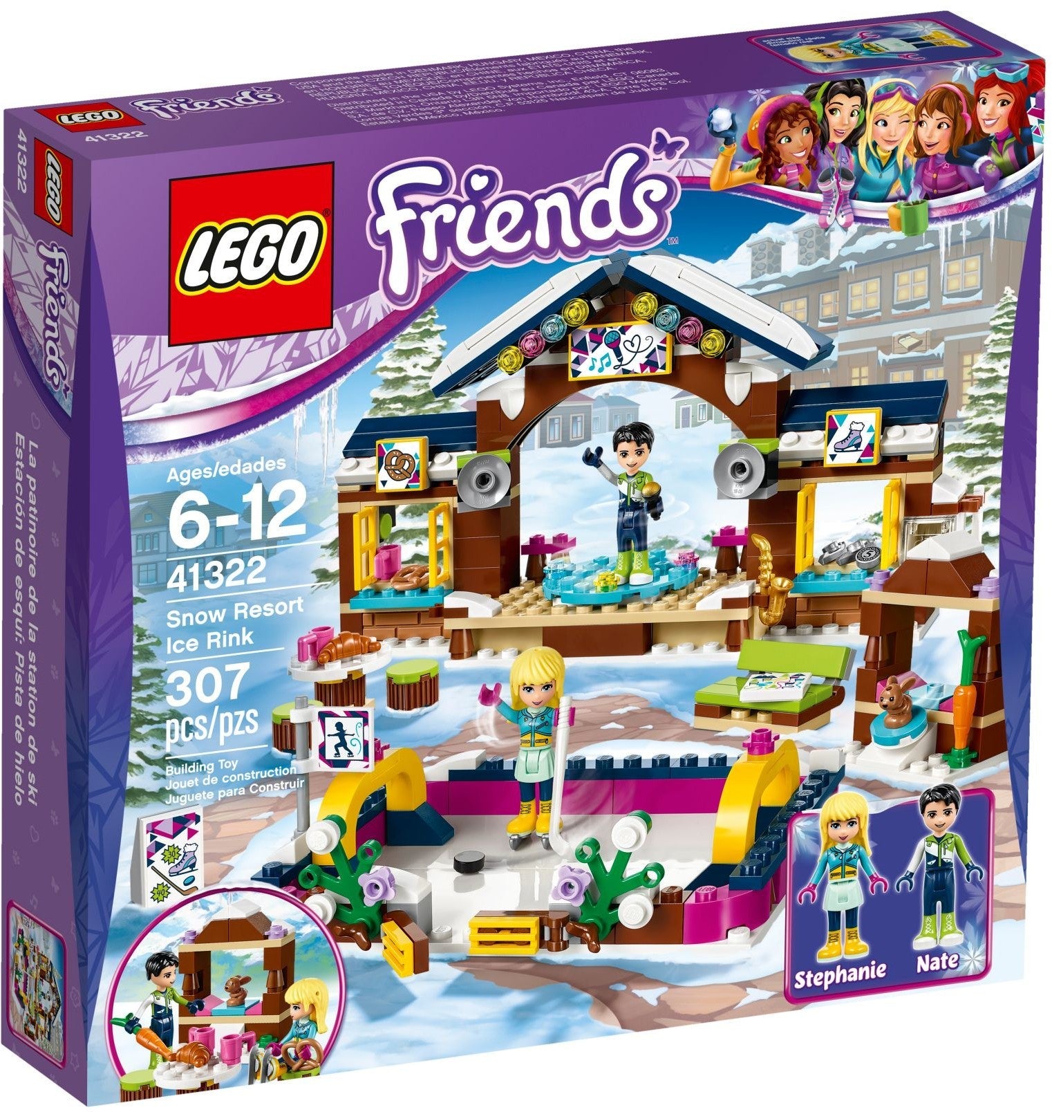 LEGO 41322 Friends Snow Resort Ice Rink with Lodge - SuperSaverAU - view 1