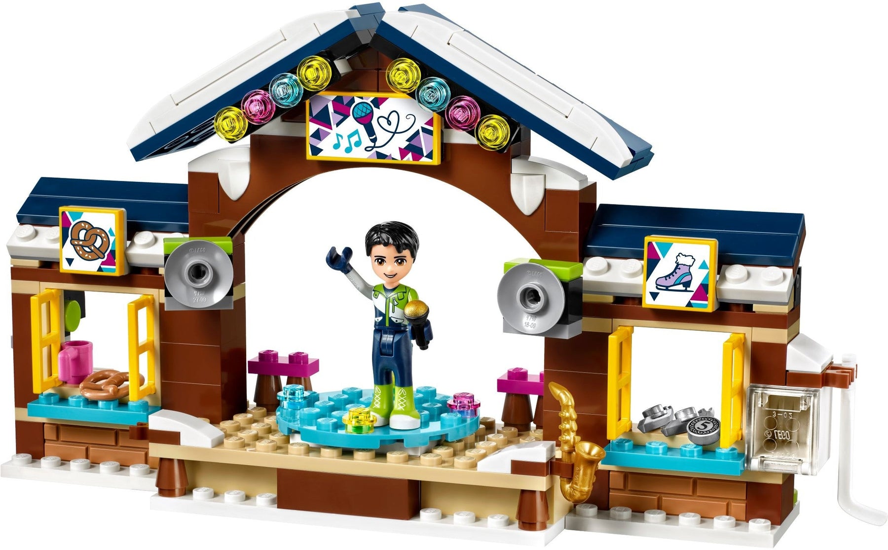 LEGO 41322 Friends Snow Resort Ice Rink with Lodge - SuperSaverAU - view 3