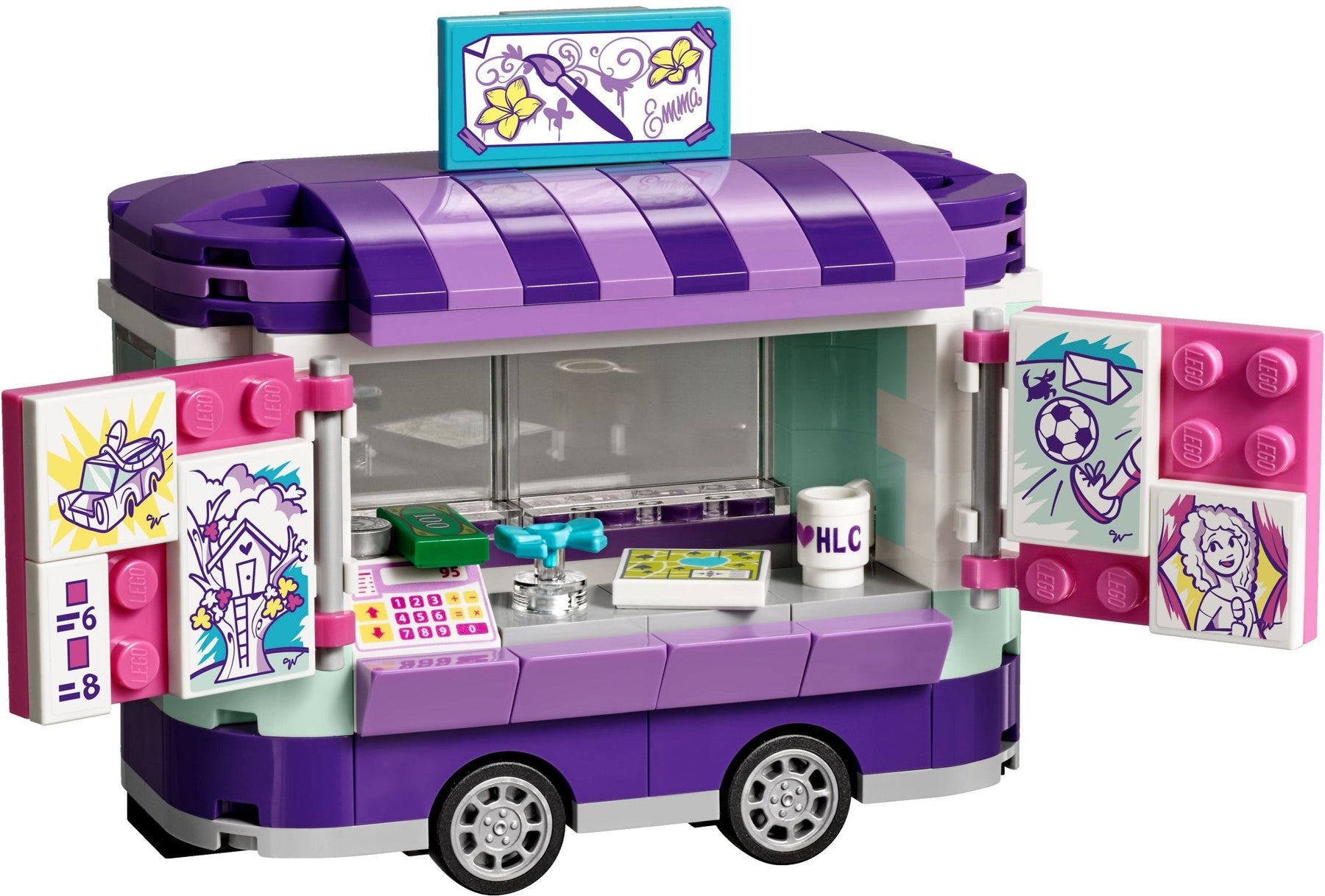 LEGO 41332 Emma's Art Stand Playset: Heartlake City Park Fun - SuperSaverAU - view 4