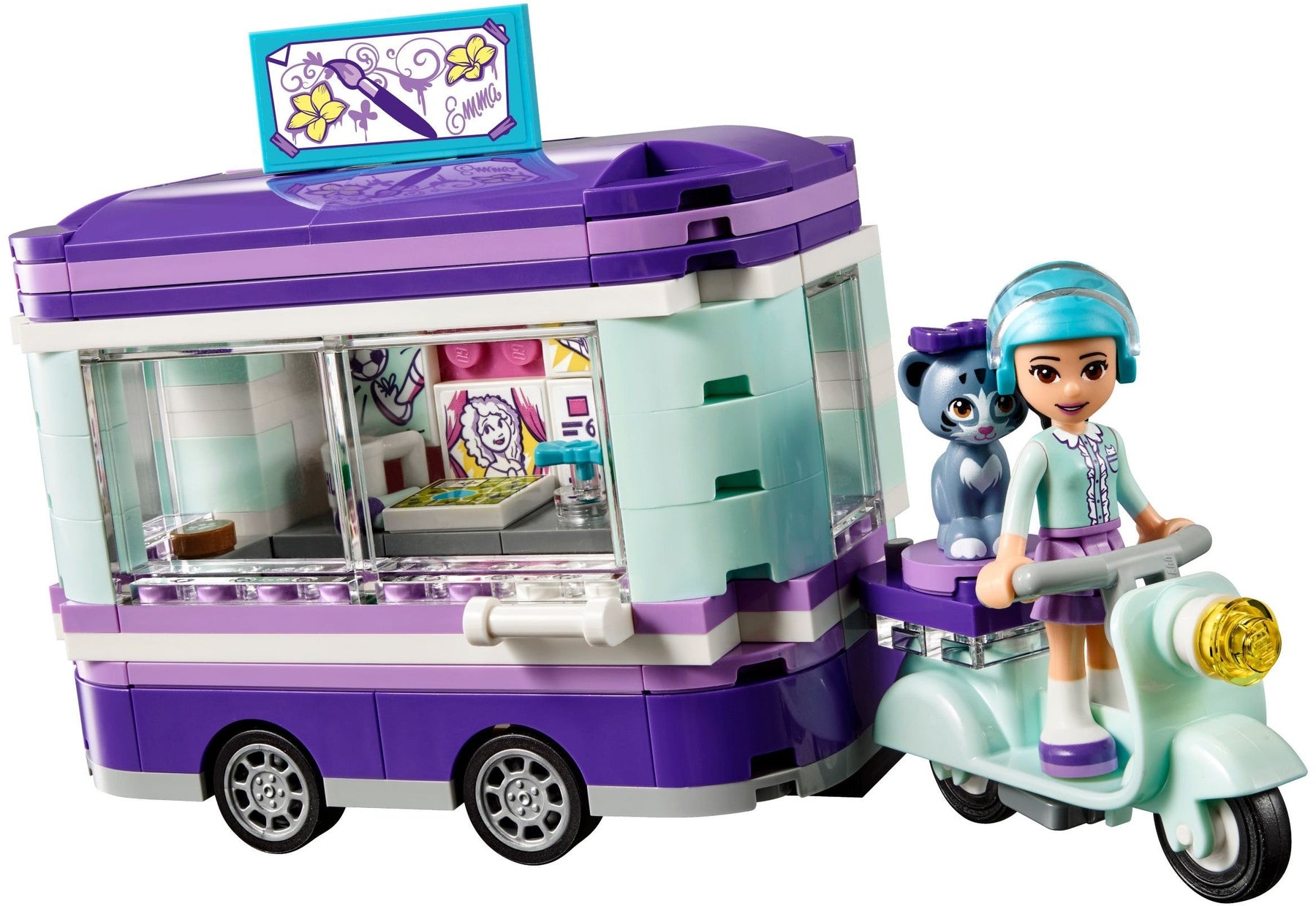 LEGO 41332 Emma's Art Stand Playset: Heartlake City Park Fun - SuperSaverAU - view 6
