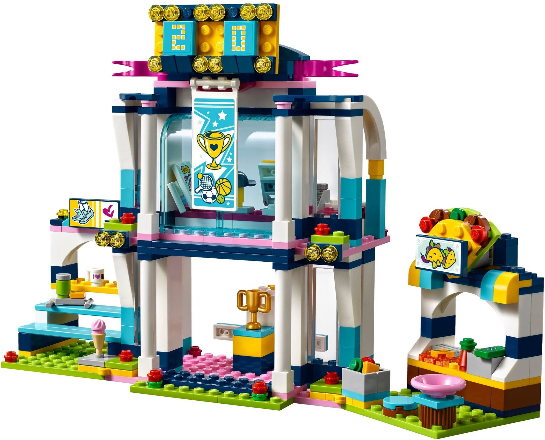 LEGO 41338 Stephanie's Sports Arena: Tennis, Basketball & Fun! - SuperSaverAU - view 3
