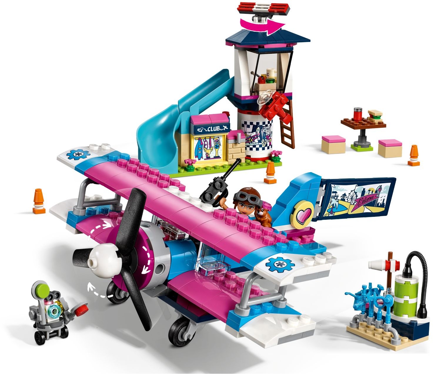 LEGO 41343 Heartlake City Airplane Tour Playset - SuperSaverAU - view 2