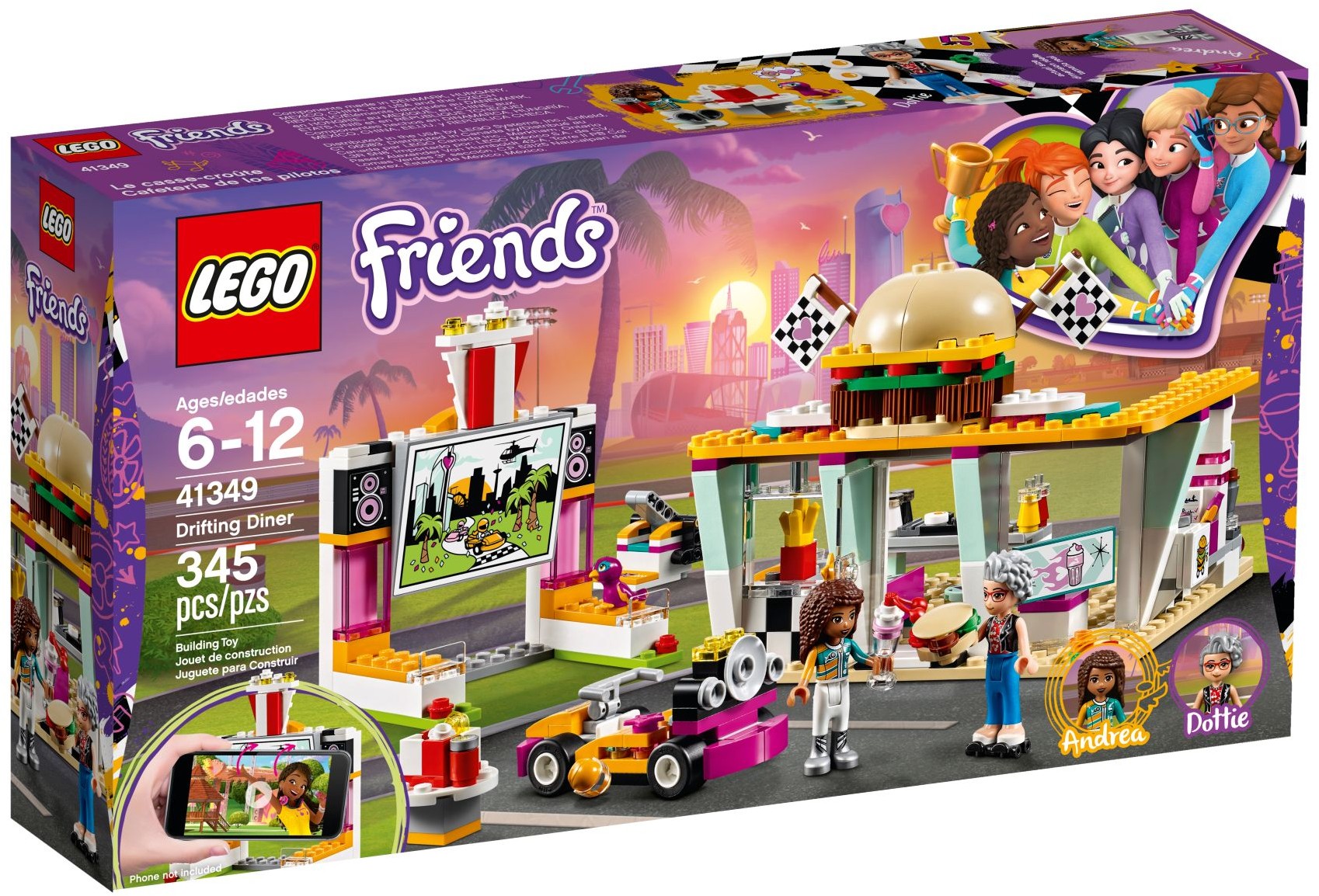 LEGO 41349 Drifting Diner Drive-In Playset - SuperSaverAU - view 1