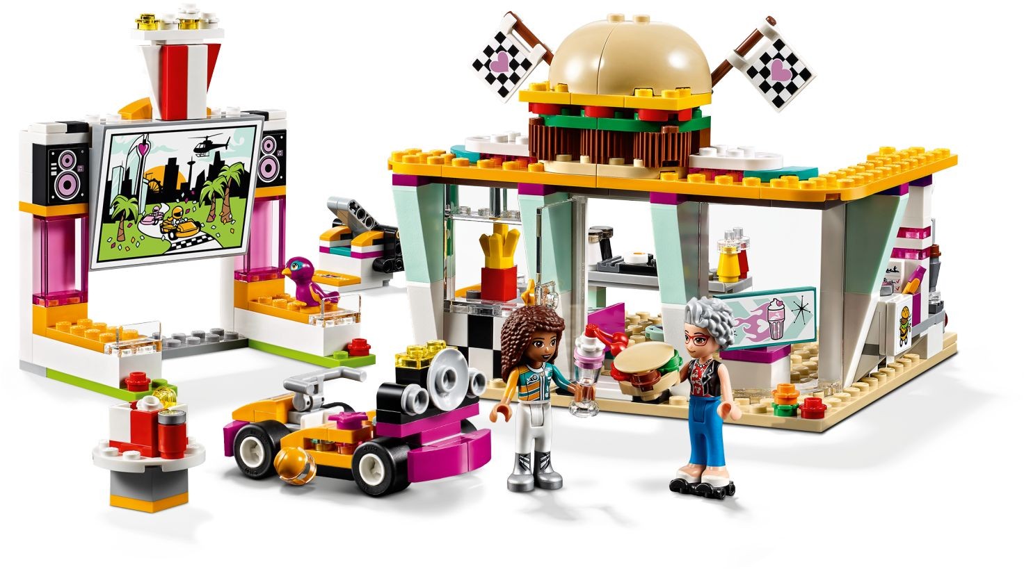 LEGO 41349 Drifting Diner Drive-In Playset - SuperSaverAU - view 2