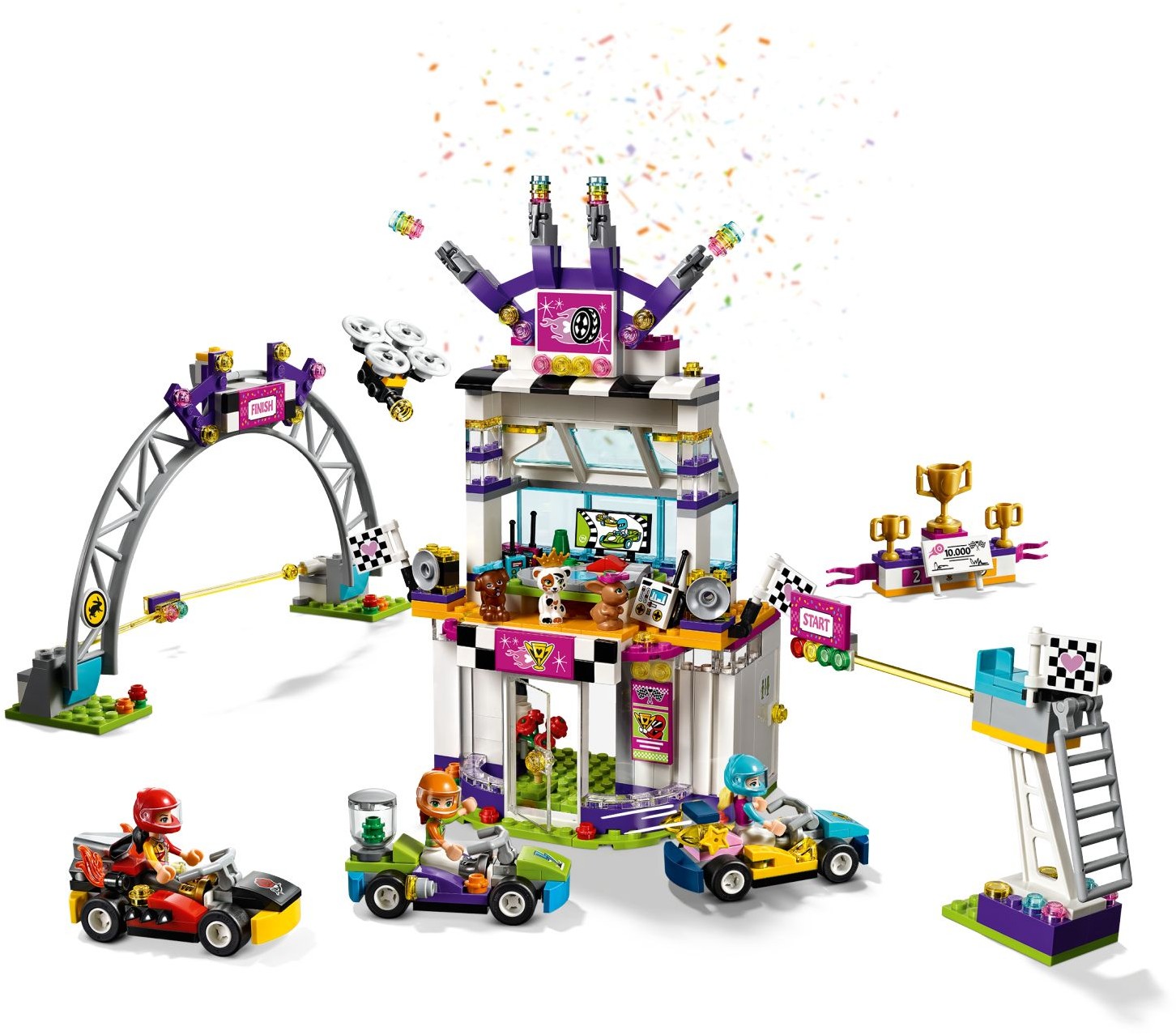 LEGO 41352 Friends Big Race Day Go-Kart Building Set - SuperSaverAU - view 2