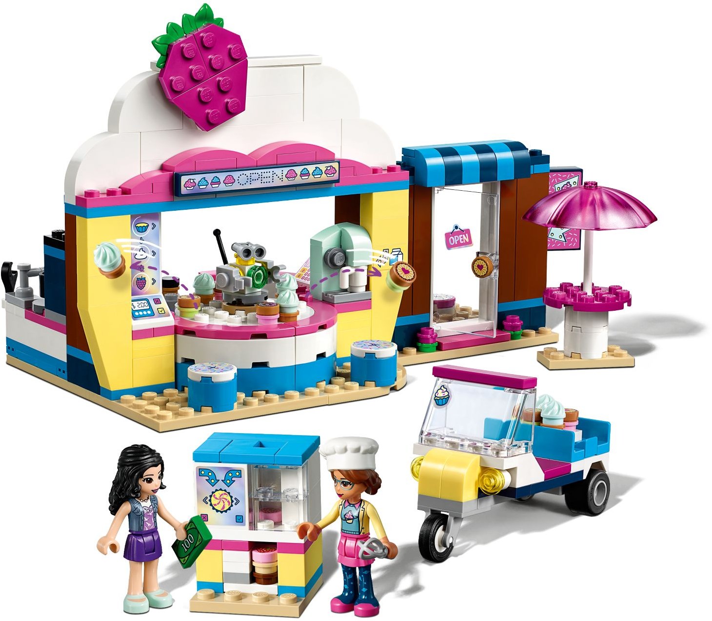 LEGO 41366 Olivia's Cupcake Cafe: Baking Fun with Emma & Robot Zobo - SuperSaverAU - view 2