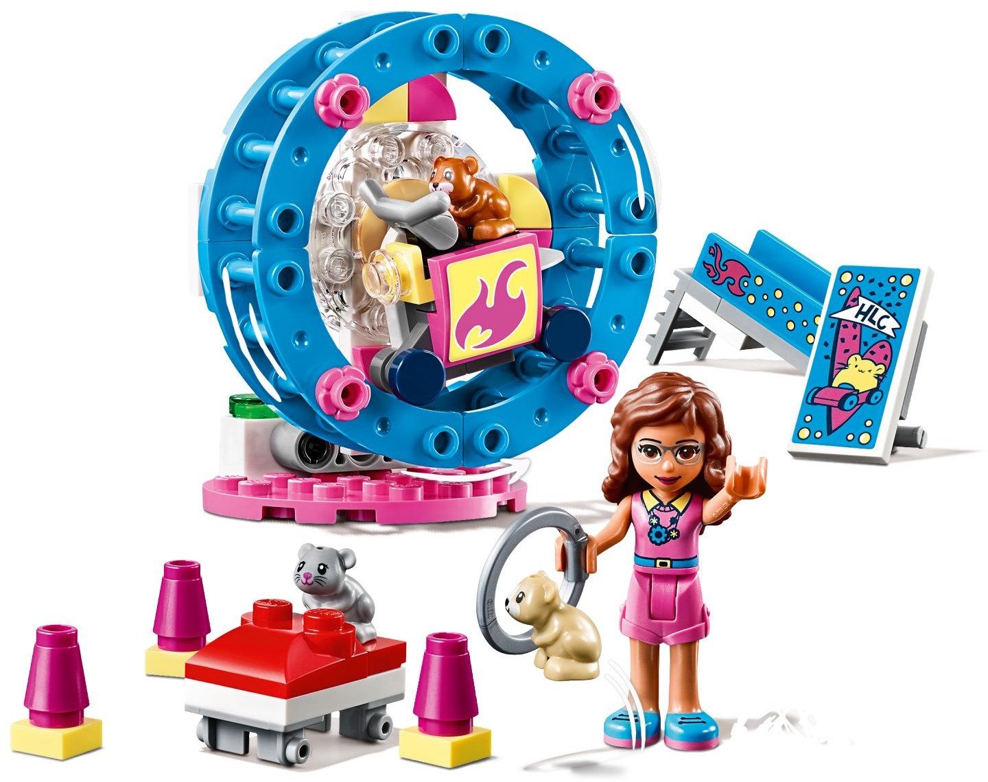 LEGO 41383 Olivia's Hamster Playground - Spinning Wheel & Play Set - SuperSaverAU - view 2