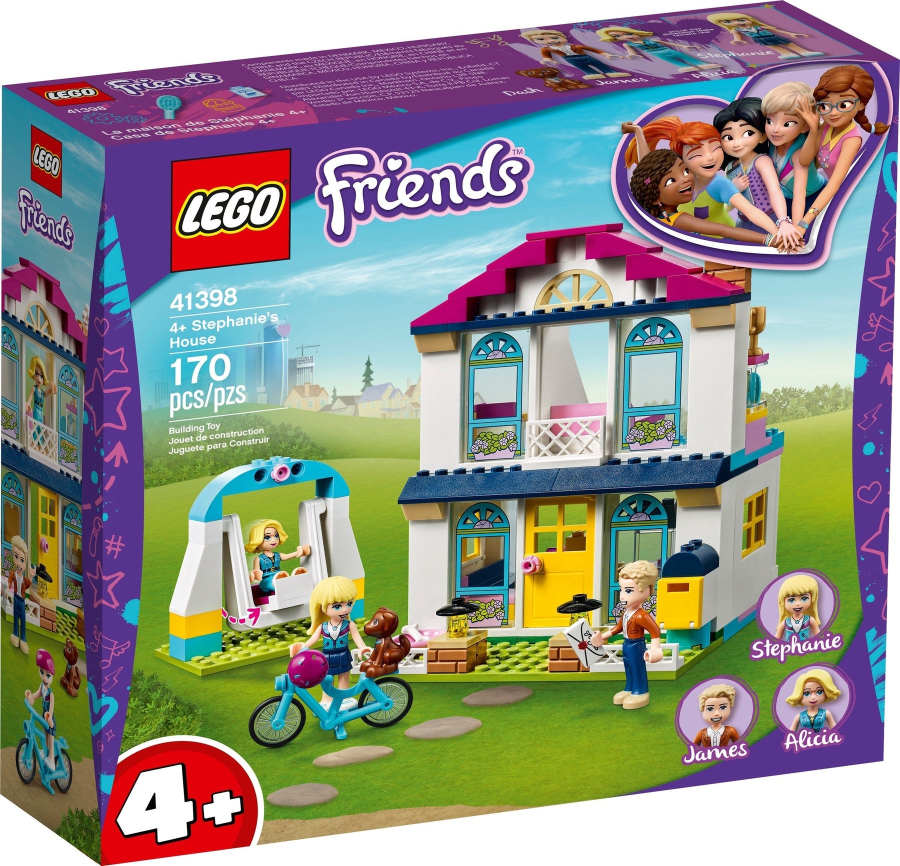 LEGO 41398 Stephanie's House Playset: Family Fun Building Kit - SuperSaverAU - view 1
