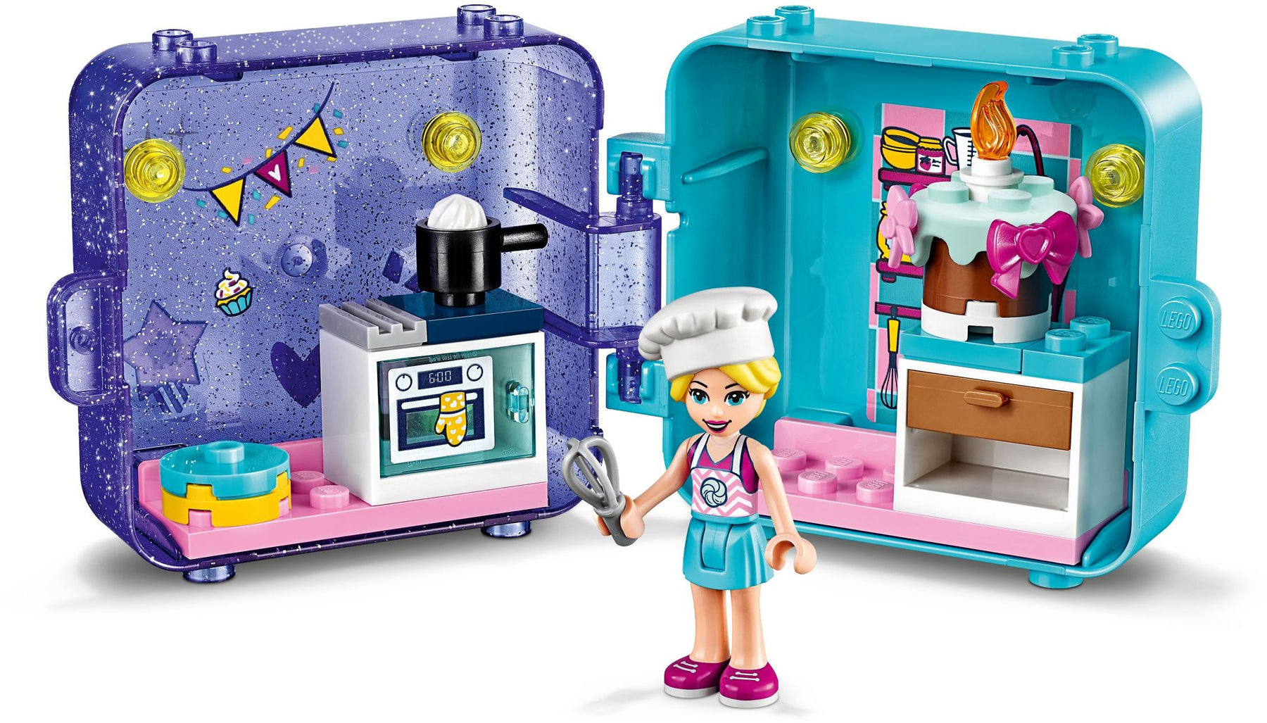 LEGO 41401 Stephanie's Play Cube: Portable Mini Doll Kitchen Set - SuperSaverAU - view 2
