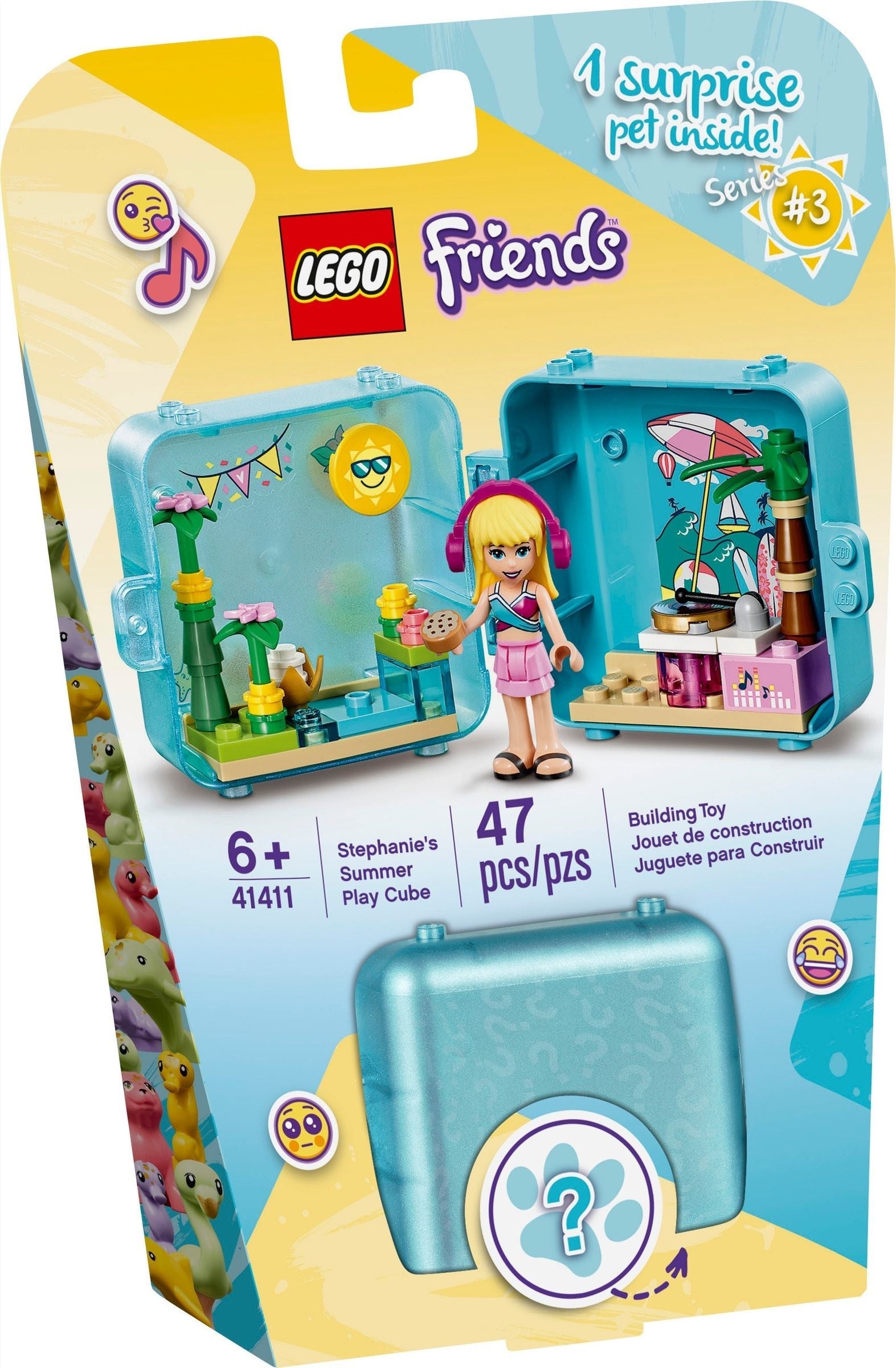LEGO 41411 Stephanie's Summer Play Cube: Beach DJ Fun - SuperSaverAU - view 1