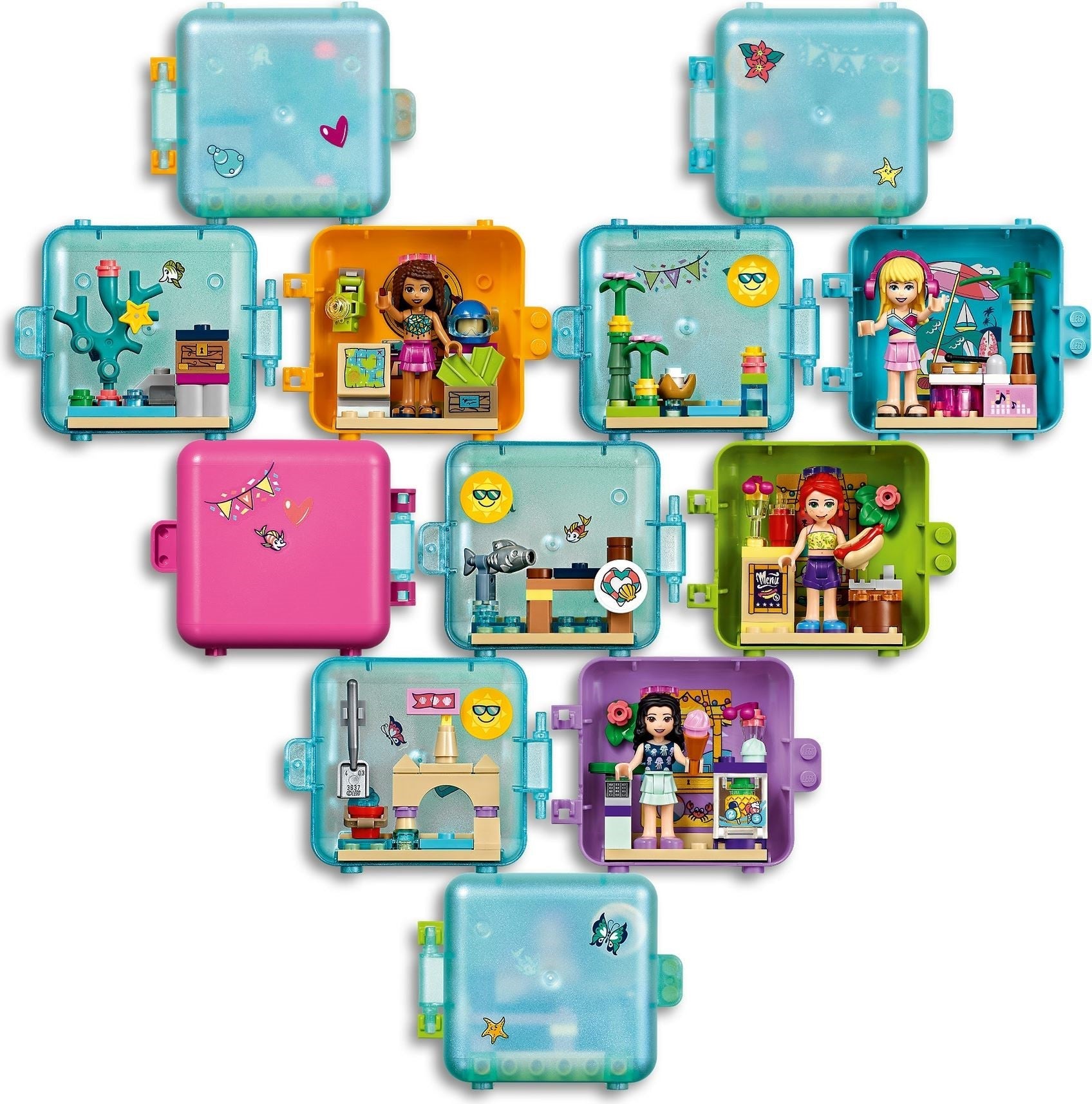 LEGO 41412 Olivia's Summer Play Cube: Beach Fun Travel Toy - SuperSaverAU - view 3